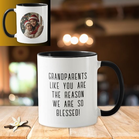 Grootouders Kleinkinderen Fotobericht Koffie Mok