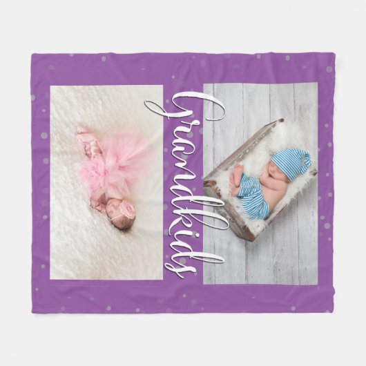 Grootouders kleinkinderen Gepersonaliseerd Fleece  (Voorkant (Horizontaal))