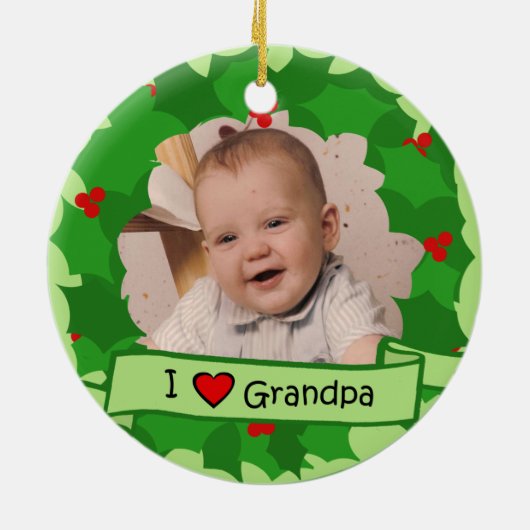 Grootouders krans keramisch ornament (Achterkant)