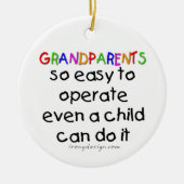 Grootouders Love Keramisch Ornament (Voorkant)