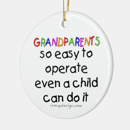 Grootouders Love Keramisch Ornament (Links)