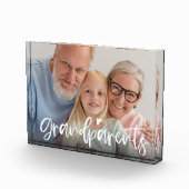 Grootouders Love Script Personalized Gift Fotoblokken (Rechts)