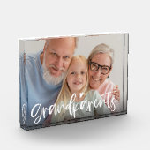 Grootouders Love Script Personalized Gift Fotoblokken (Links)