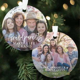Grootouders maken het leven grand Foto Ornament