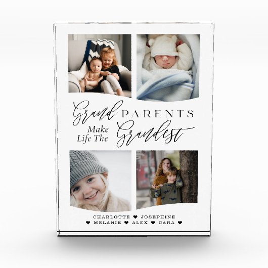 Grootouders maken van het leven de kleinste fotoco fotoblokken (Voorkant)