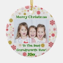 Grootouders met kerstkinderen Foto