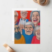 Grootouders Notitiekaartje (Voorkant / Achterkant in situ)