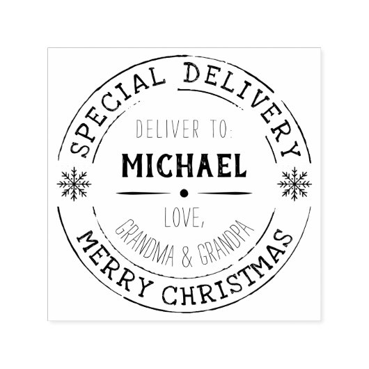 Grootouders op maat  zelfinktende stempel (Design)