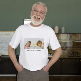 Grootouders Opa Oma Foto aanpassen T-shirt