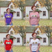 Grootouders Opa Oma Foto aanpassen T-shirt