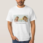 Grootouders Opa Oma Foto aanpassen T-shirt (Voorkant)