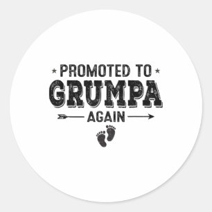 Grootouders opnieuw gepromoveerd tot Grumpa door Ronde Sticker
