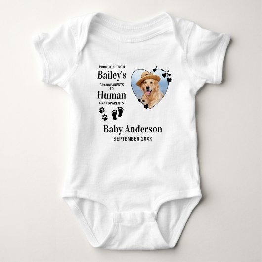 Grootouders promoot Aangepast pakket foto Nieuwe f Romper (Voorkant)