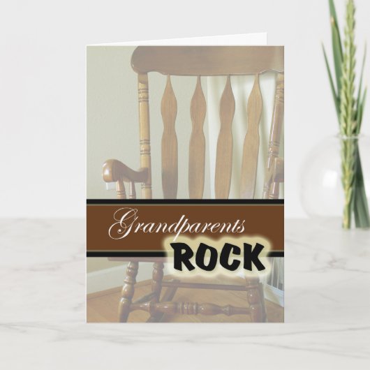 Grootouders Rock-Happy Grootouders Dag Kaart (Voorkant)