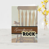 Grootouders Rock-Happy Grootouders Dag Kaart (Gele Bloem)