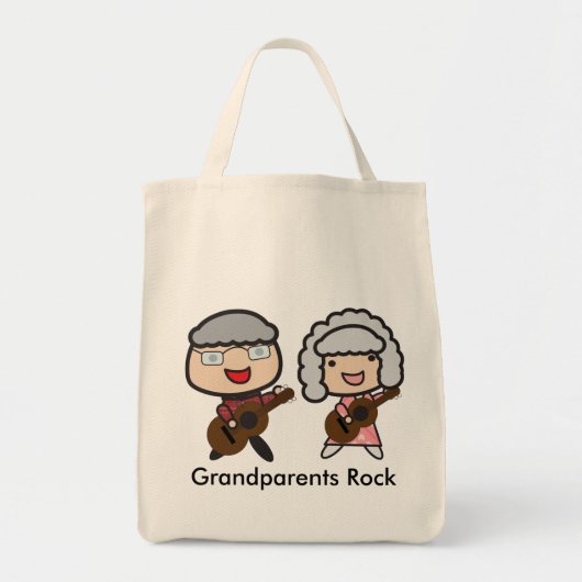 Grootouders Rock Personalize Tote Bag (Voorkant)