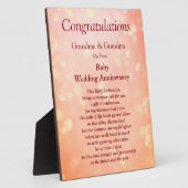 Grootouders Ruby Wedding Jubileum Fotoplaat (Zijkant)