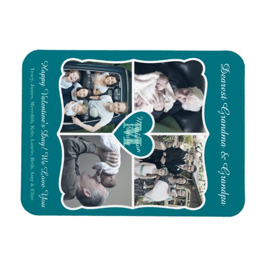 Grootouders Valentijn Gepersonaliseerde Instagram  Magneet (Horizontaal)