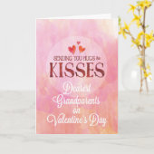 Grootouders Valentijn Knuffels en Kusjes sturen Kaart (Gele Bloem)