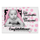 Grootouders van grootdochter Pink Polka Dots (Voorkant Horizontaal)