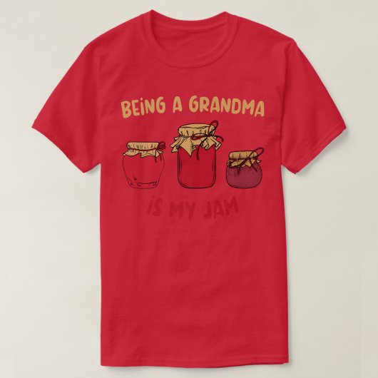 Grootouders van grootmoeder Jam Granny T-shirt (Design voorkant)
