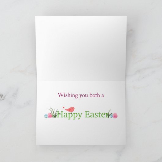 Grootouders van paaslam feestdagen kaart (Binnen)