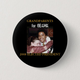 Grootouders voor Obama - Gepersonaliseerd Ronde Button 5,7 Cm