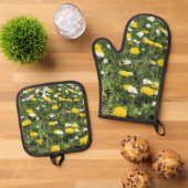 Grootouders Wild Flowers Ovenwant & Pannenlap Set (Top down)