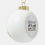 Grootouders Word art Holiday-versiering Keramische Bal Ornament (Links)