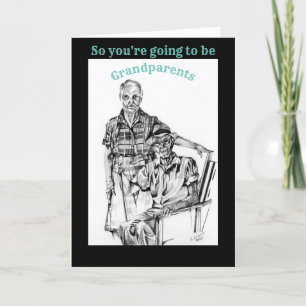 Grootouders worden feestdagen kaart