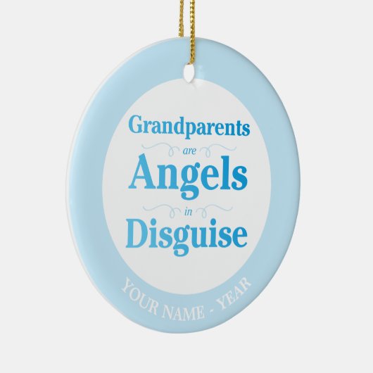 Grootouders zijn Angels in Disguise Keramisch Ornament (Rechts)