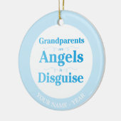Grootouders zijn Angels in Disguise Keramisch Ornament (Links)