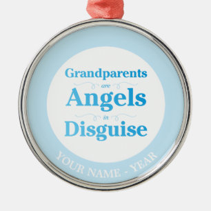 Grootouders zijn Angels in Disguise Metalen Ornament