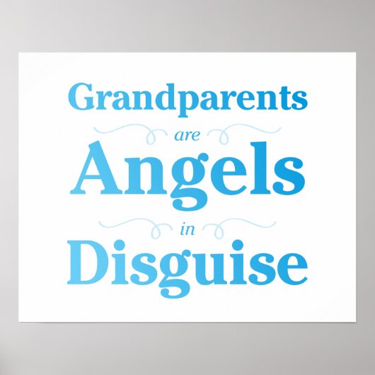 Grootouders zijn Angels in Disguise Poster (Voorkant)
