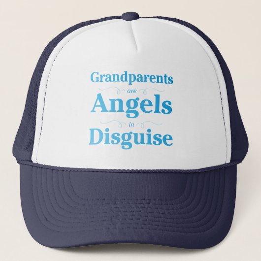 Grootouders zijn Angels in Disguise Trucker Pet (Voorkant)