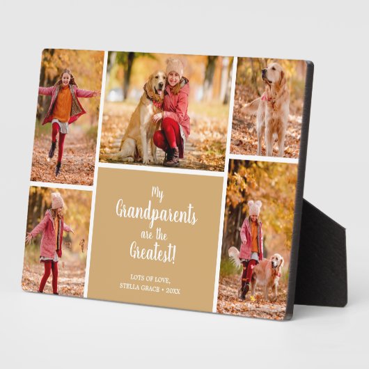Grootouders zijn de grootste fotocollage fotoplaat (Zijkant)