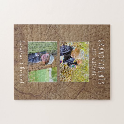 "Grootouders zijn Geweldige" Aangepaste puzzel Legpuzzel (Horizontaal)