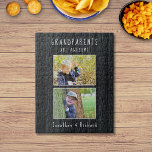 "Grootouders zijn Geweldige" Fotopuzzel Legpuzzel<br><div class="desc">Als je grootouders van puzzels houden,  zullen ze blij zijn met dit gepersonaliseerde "grootouders zijn Geweldige" geschenk. U kunt eenvoudig de twee foto's en tekst aanpassen,  die zijn ingesteld op een afbeelding van zwart hout. Deze doordachte,  unieke herinnering zal je grootouders zeker uren plezier en gekoesterde herinneringen bezorgen.</div>