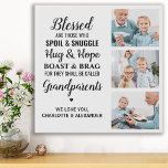 Grootouders zonder blote achtergrond Moderne perso Imitatie Canvas Print<br><div class="desc">Vier je grootouders met een op maat gemaakte foto collage canvas print. Deze unieke citaat grootouders muurprint is het perfecte geschenk of het nu een verjaardag, Grootouders dag of Kerstmis is. We hopen dat uw speciale aandenken foto grootouders cadeau zal worden een gewaardeerde aandenken voor de komende jaren. Ja. Citaat...</div>