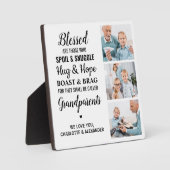 Grootouders zonder zegen Aangepast 3 Foto collage Fotoplaat (Voorkant)