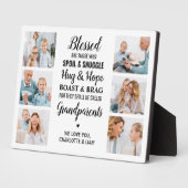 Grootouders zonder zegen Aangepast 6 Foto collage Fotoplaat (Zijkant)