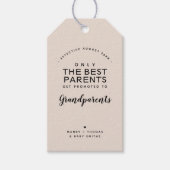 Grootouders | Zwangerschap Aankondiging op maat Cadeaulabel (Voorkant)