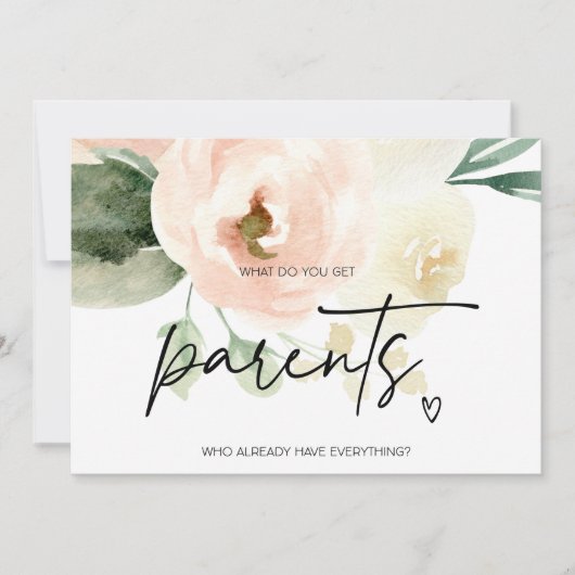 Grootouders Zwangerschap Onthullen Ouders Met Baby Kaart (Voorkant)