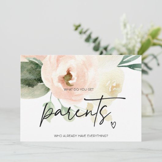 Grootouders Zwangerschap Onthullen Ouders Met Baby Kaart (Staand voorkant)