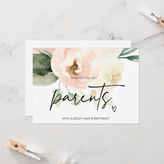 Grootouders Zwangerschap Onthullen Ouders Met Baby Kaart (Voorkant / Achterkant in situ)