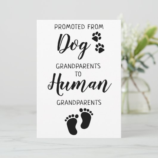 Grootouders Zwangerschapskaart (Staand voorkant)