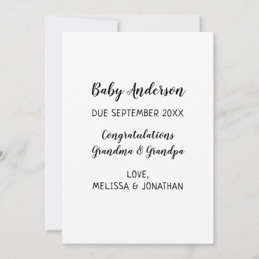 Grootouders Zwangerschapskaart (Achterkant)