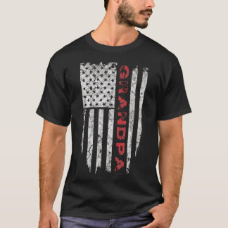Grootpa American Flag Vaderdag geeft T-shirt
