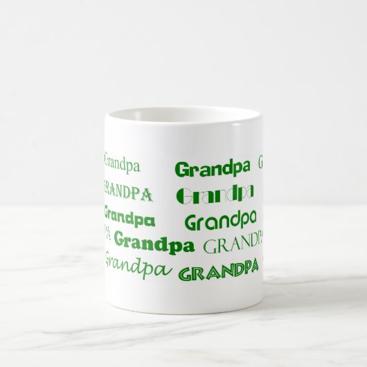 Grootpa Coffee Mok (groen) (Center)