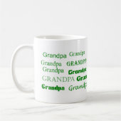 Grootpa Coffee Mok (groen) (Links)